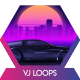 Car City Retro Trip 1 Vj Loops Background - VideoHive Item for Sale