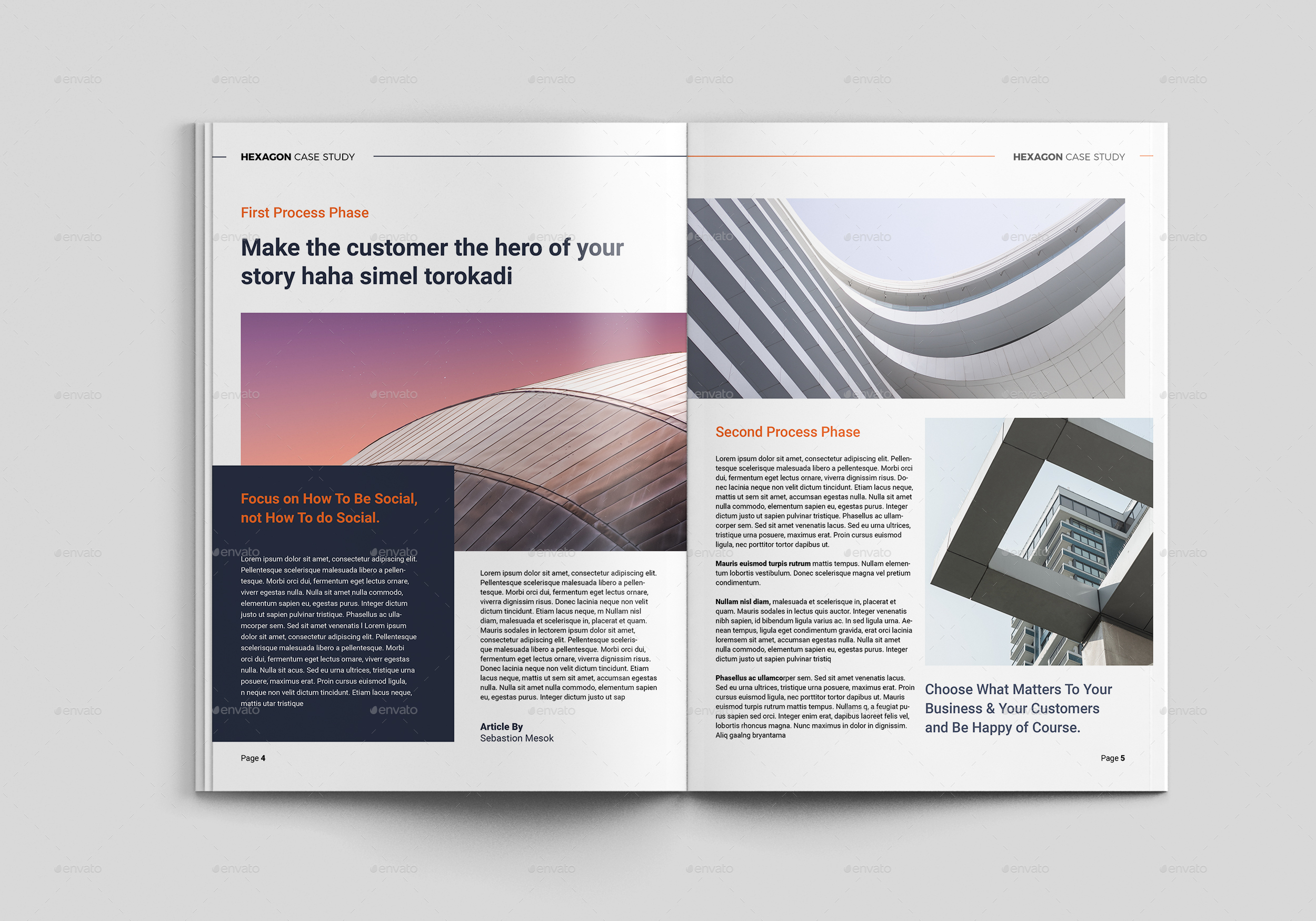 Case study booklet template image