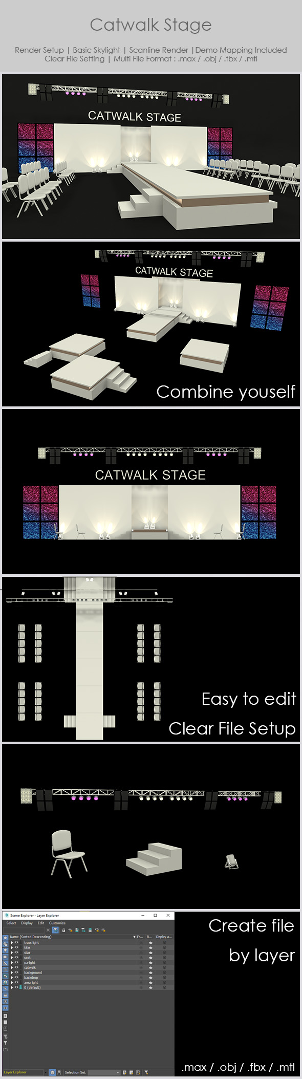Catwalk Stage - 3Docean 24786556