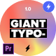 Giant Typography - for Premiere Pro | Essential Graphics
