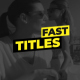Simple Fast Titles - VideoHive Item for Sale