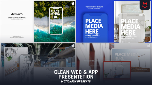 Clean App & Website Presentation