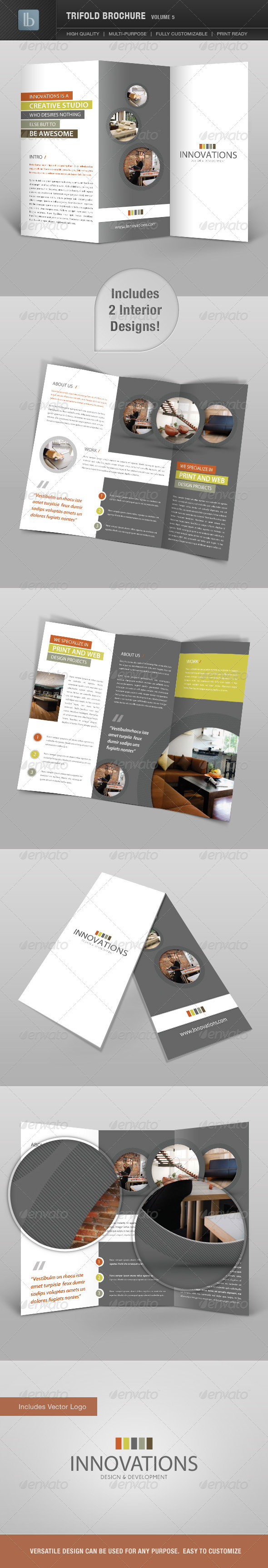 Trifold Brochure | Volume 5 - Brochures Print Templates
