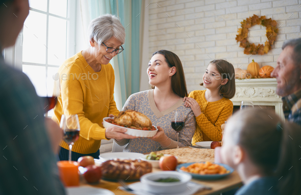 Happy Thanksgiving Day - Stock Photo - Images