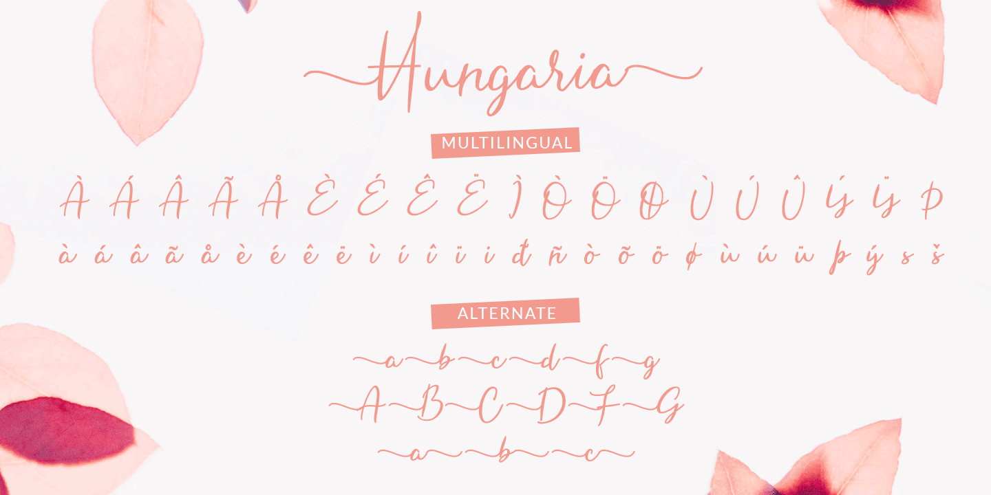 Hungaria Beauty Signature Font By Trim Studio Graphicriver