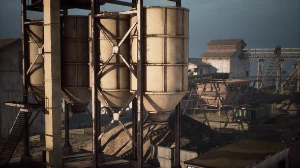 Panorama of Old Black Coal Mine alt