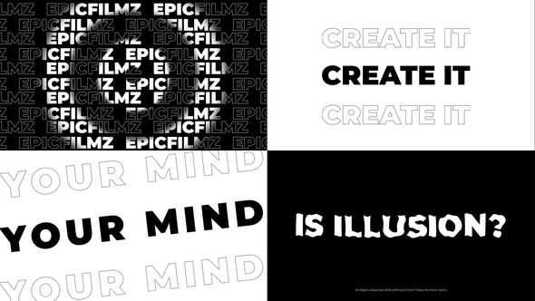 Abstract Typography Promo - VideoHive 24794157
