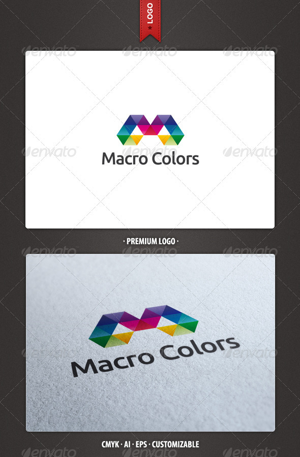 Macro Colors Logo Template - Abstract Logo Templates