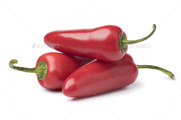 Red Jalapeno peppers Stock Photo by 