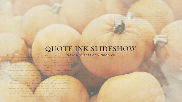 Quote Ink Slideshow - VideoHive 24803085