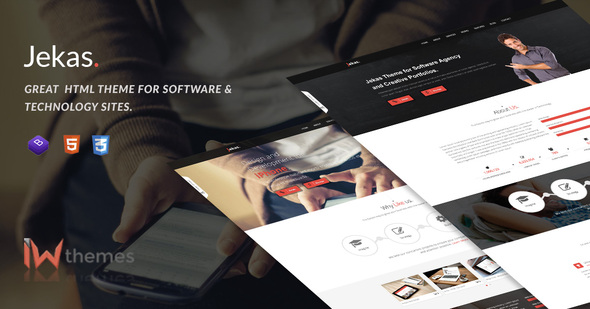 Software, Technology & Business Bootstrap Html Template - Jekas