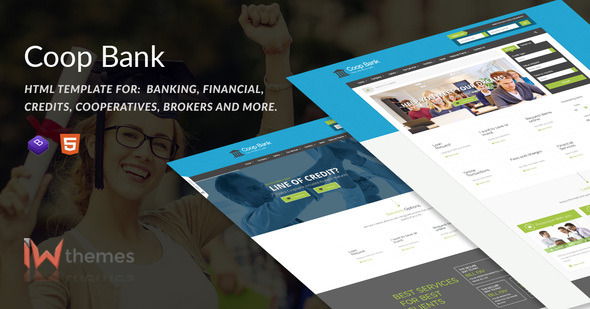 CoopBank - Banking, Financial, Credits Template