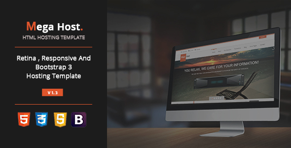 Mega Host - Bootstrap 3 - Html5 Hosting Template