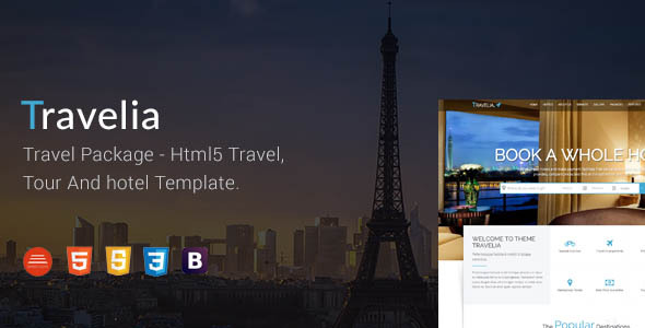 TRAVELIA - Travel Package HTML5 Template