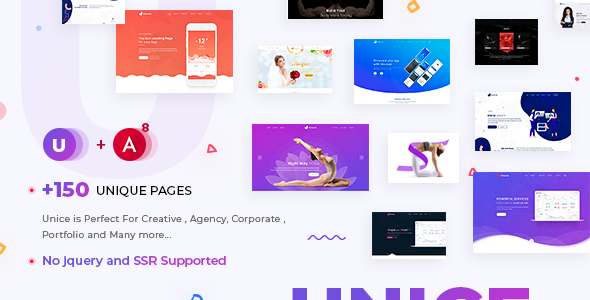 Unice - Angular 8 Multipurpose Template