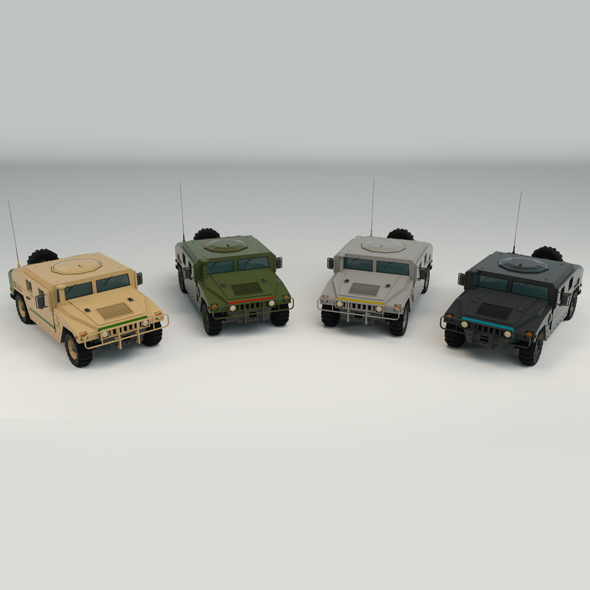 Low Poly Military - 3Docean 24808917