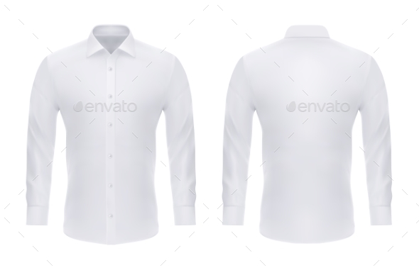 Download Formal Realistic Shirt With Buttons For Man By Cookamoto Graphicriver