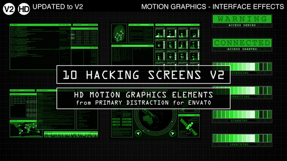 Hacking Screens V2 (HD)