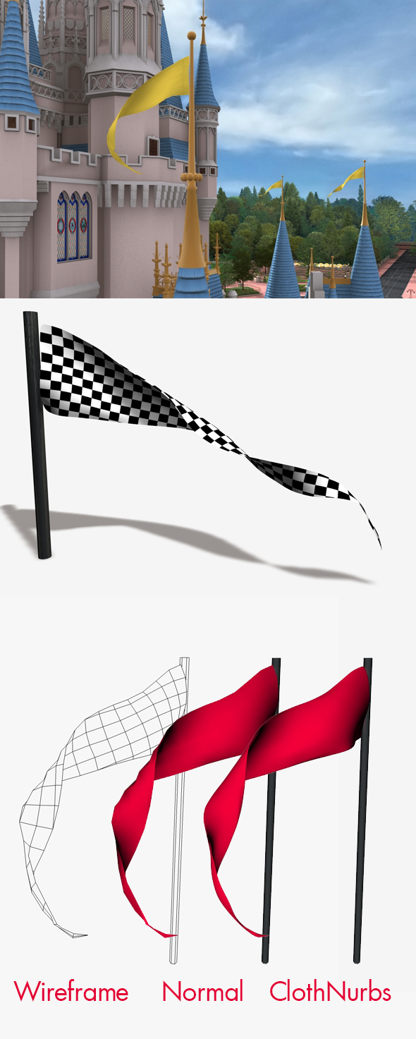 Animated Triangular Flag - 3Docean 24810539