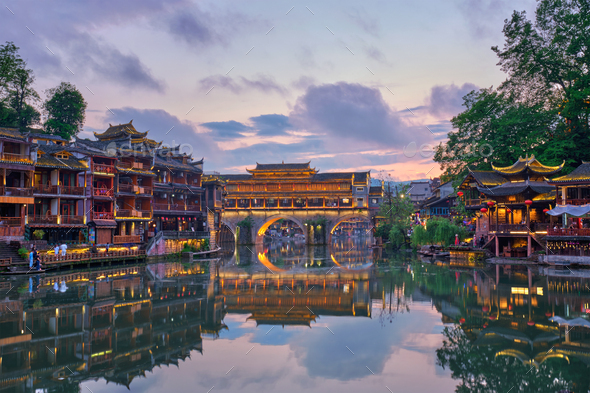 Feng Huang Ancient Town Phoenix Ancient Town , China - Stock Photo - Images