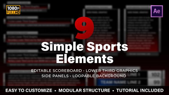 Simple Sports Elements Kit