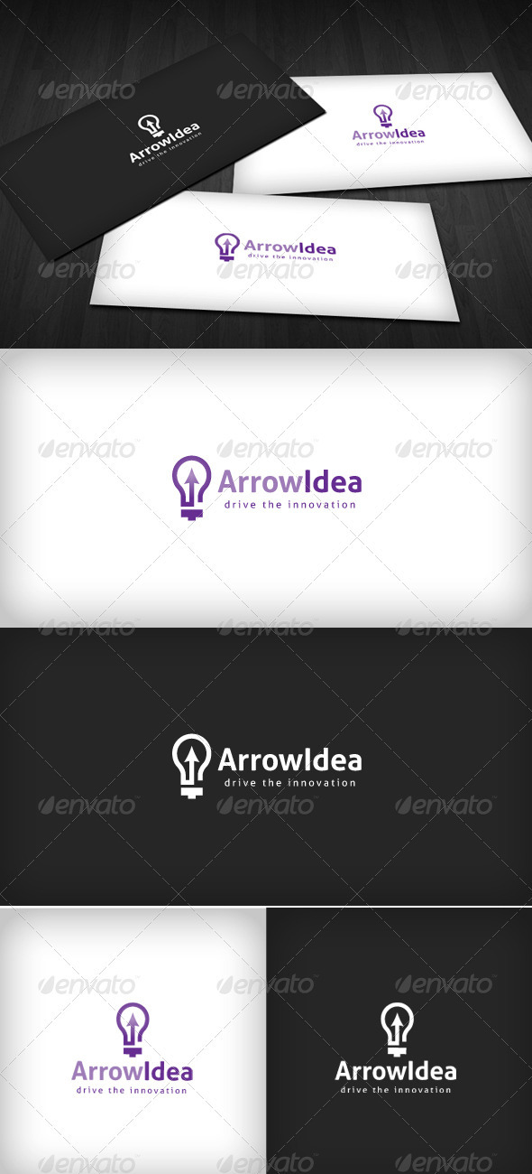Arrow Idea Logo - Vector Abstract