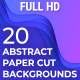 20 Abstract Paper Cut Backgrounds - VideoHive Item for Sale
