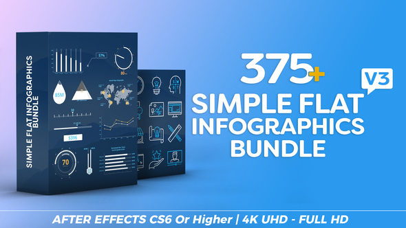 Simple Flat Infographics - VideoHive 20712532