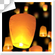 Sky Lanterns Moving Upward - VideoHive Item for Sale