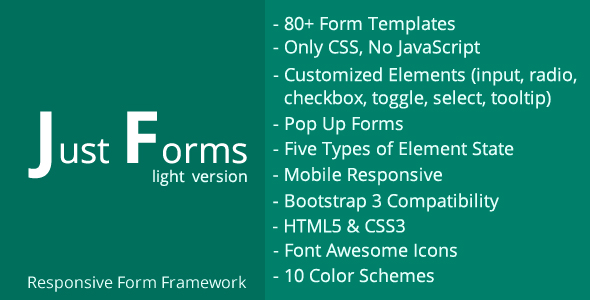 Just Forms Light - CodeCanyon 11300954