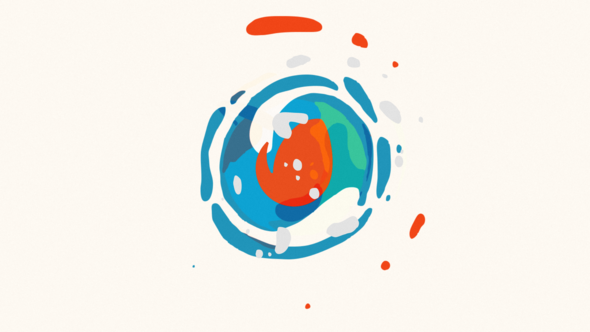 Splash Cartoon Logo