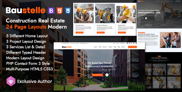 Baustelle - Construction Real Estate Multi Purpose