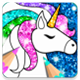 Glitter Drawing Coloring