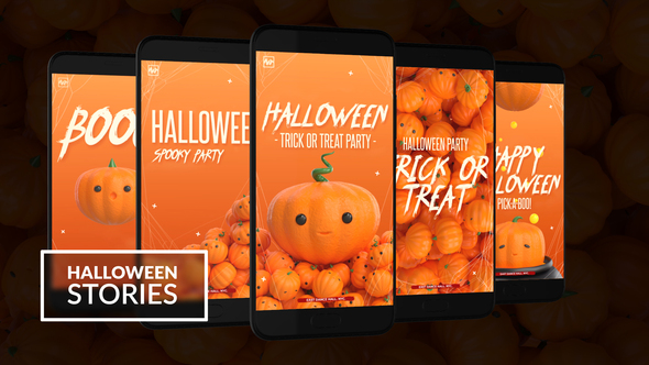 Halloween Instagram Stories Titles template preview