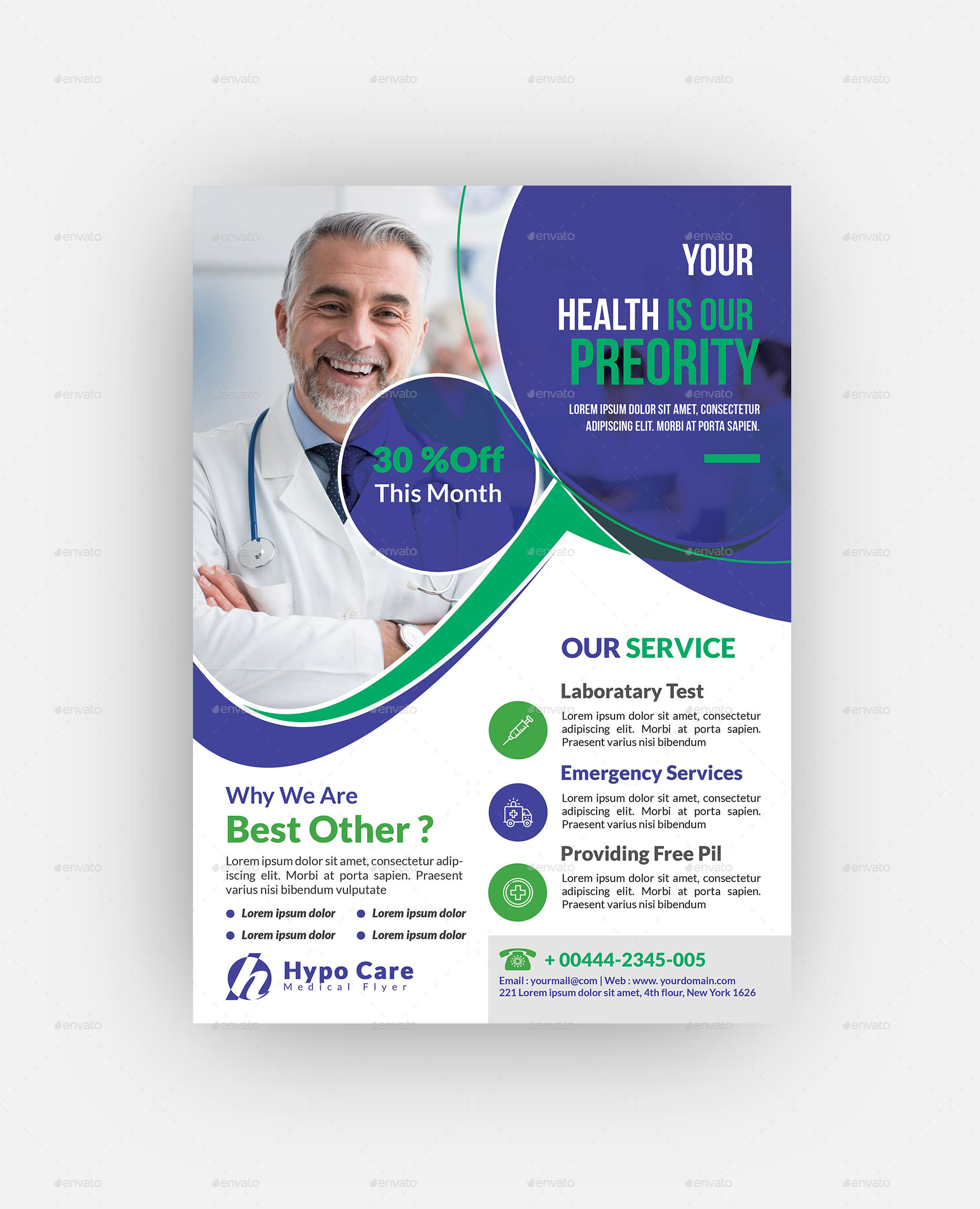 Medical Flyer Template By Hypography GraphicRiver