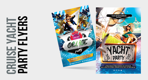 Cruise Yacht Party Flyers