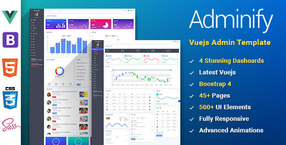Adminify - VueJS Bootstrap 4 Admin Template