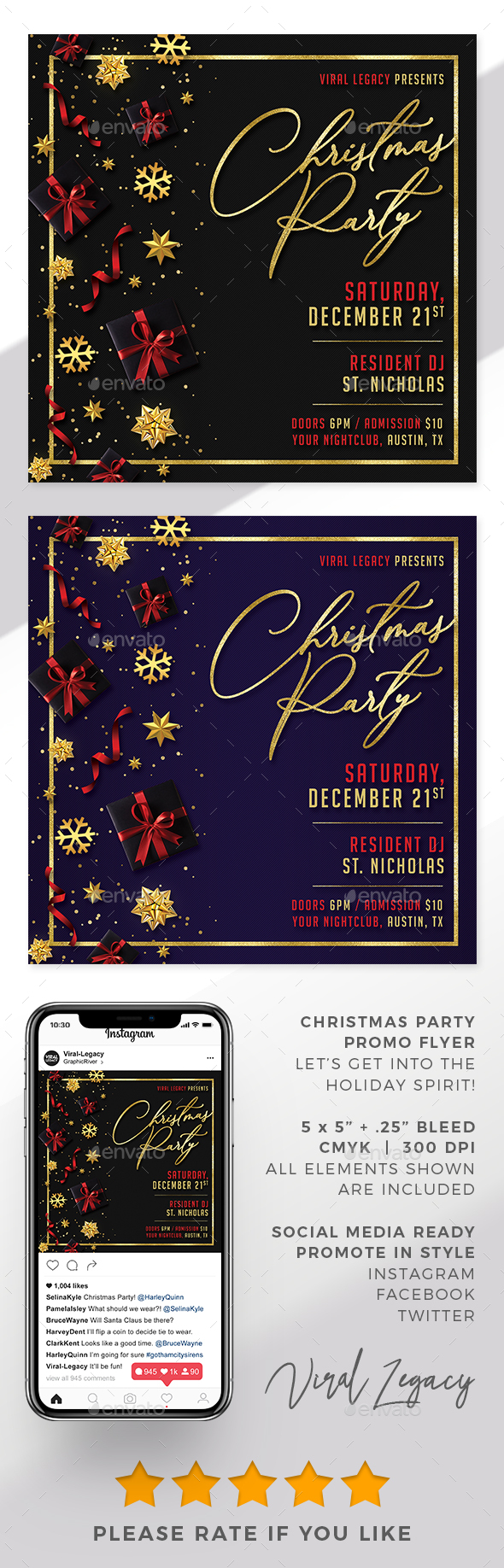 Christmas Party V12 2022 Flyer Christmas Party Flyer V12 By Viral-Legacy | Graphicriver