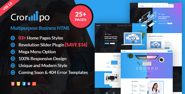 Crorpo BusinessMulti-Purpose - ThemeForest 23797076