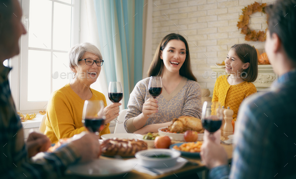 Happy Thanksgiving Day - Stock Photo - Images