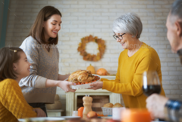 Happy Thanksgiving Day - Stock Photo - Images