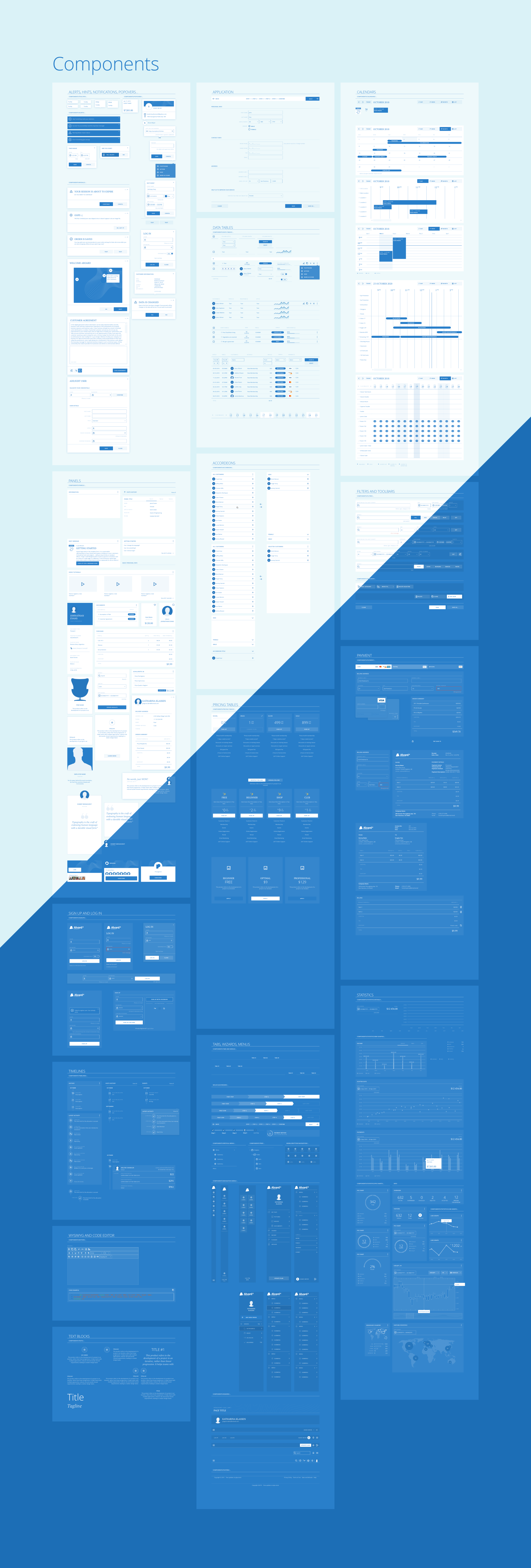 Alvard 4 Wireframe Kit - Collection of Symbols and Templates for Sketch - 6