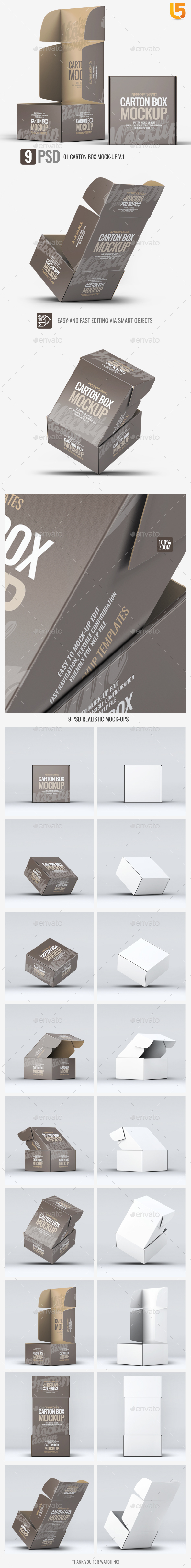Download Carton Box Mock Up V 1 By L5design Graphicriver