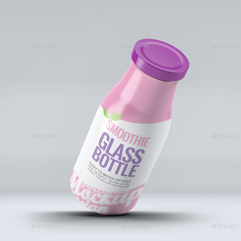 Download Smoothie Glass Bottle Mock-Up by L5Design | GraphicRiver