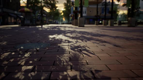 Small Town with Empty Streets alt