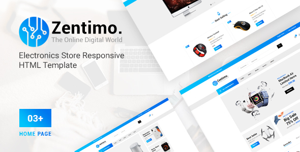 Exceptional Zentimo - Electronics Store Responsive  HTML Template