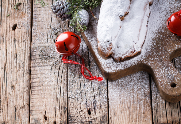 Dresdner Stollen Christmas Baking - Stock Photo - Images