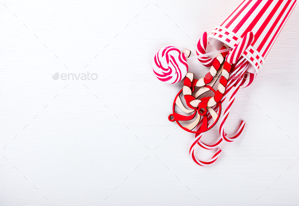 Christmas Traditional Holiday Candy - Stock Photo - Images