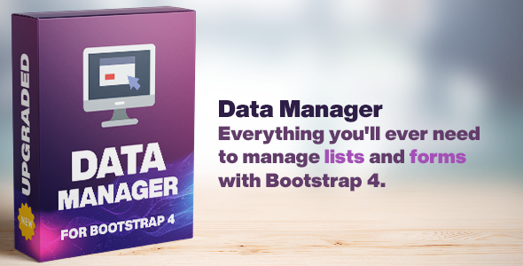 Data Manager: TablesForms - CodeCanyon 8318382