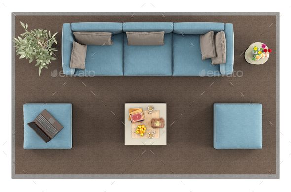 sofa plan view